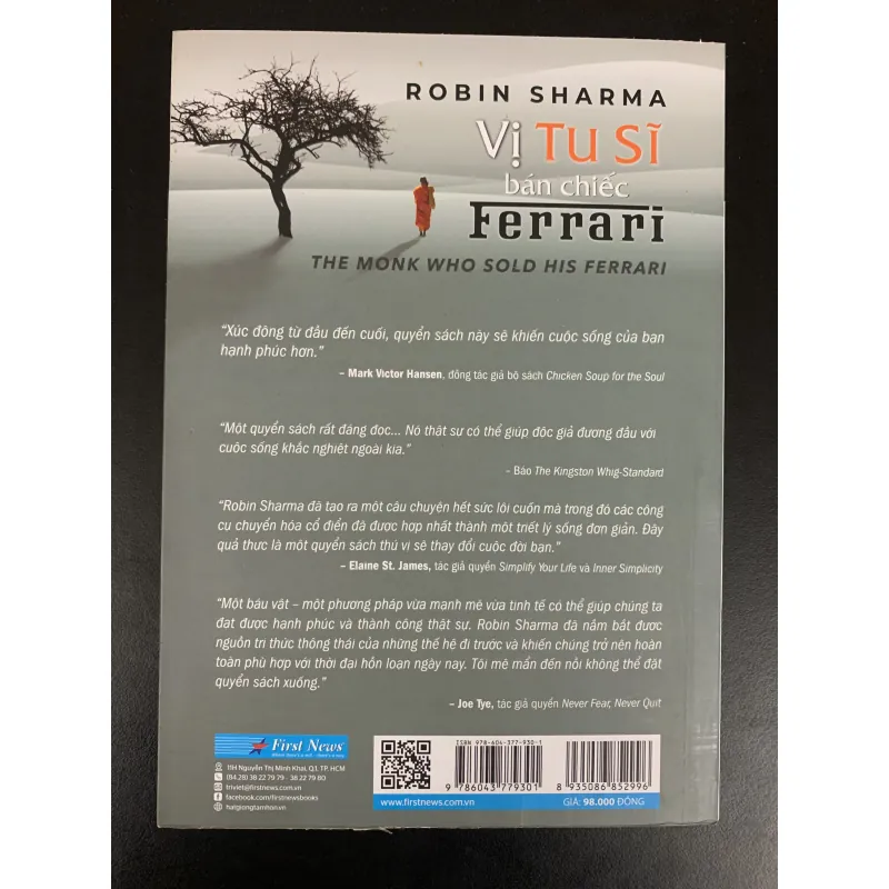 (Sách cũ) Vị Tu sĩ bán chiếc Ferrari - Robin Sharma 929210