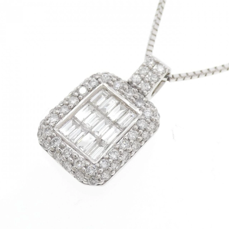 K18WG Dây chuyền kim cương 1.05CT - Hàng hiệu Chính hãng 861835
