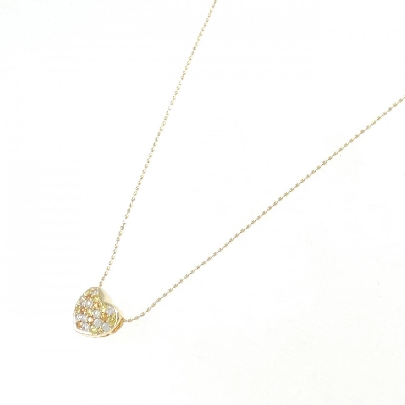 K18YG Dây chuyền hình trái tim Sapphire 0.40CT - Hàng hiệu Chính hãng 858145