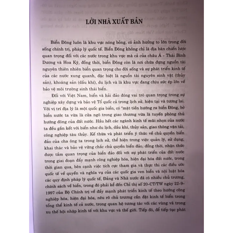Quản lý nhà nước tổng hợp và thống nhất về Biển, Hải Đảo 744804