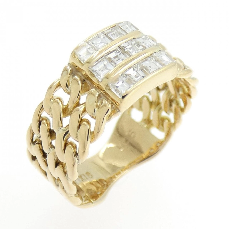 Nhẫn kim cương K18YG 0.46CT 666100