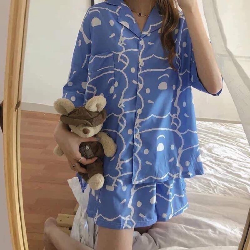 Combo 2 bộ đồ ngủ pijama nữ hoạt hình 82