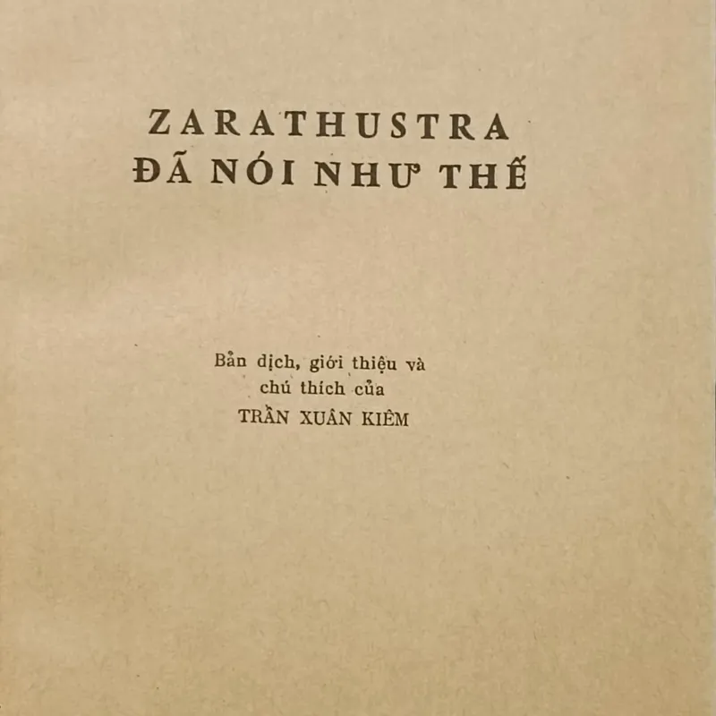 Zarathustra đã nói như thế 546707