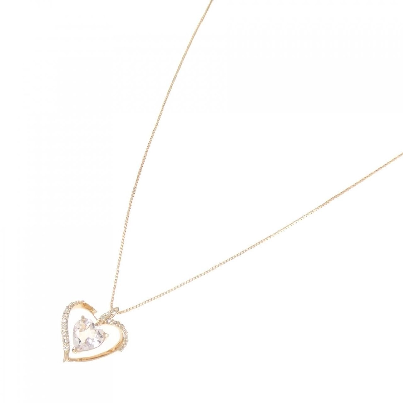 K18PG Dây chuyền hình trái tim Beryl 0.54CT - Hàng hiệu Chính hãng 860622