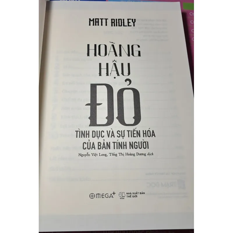 Hoàng Hậu Đỏ - Tình Dục Và Sự Tiến Hóa Của Bản Tính Người 1034872