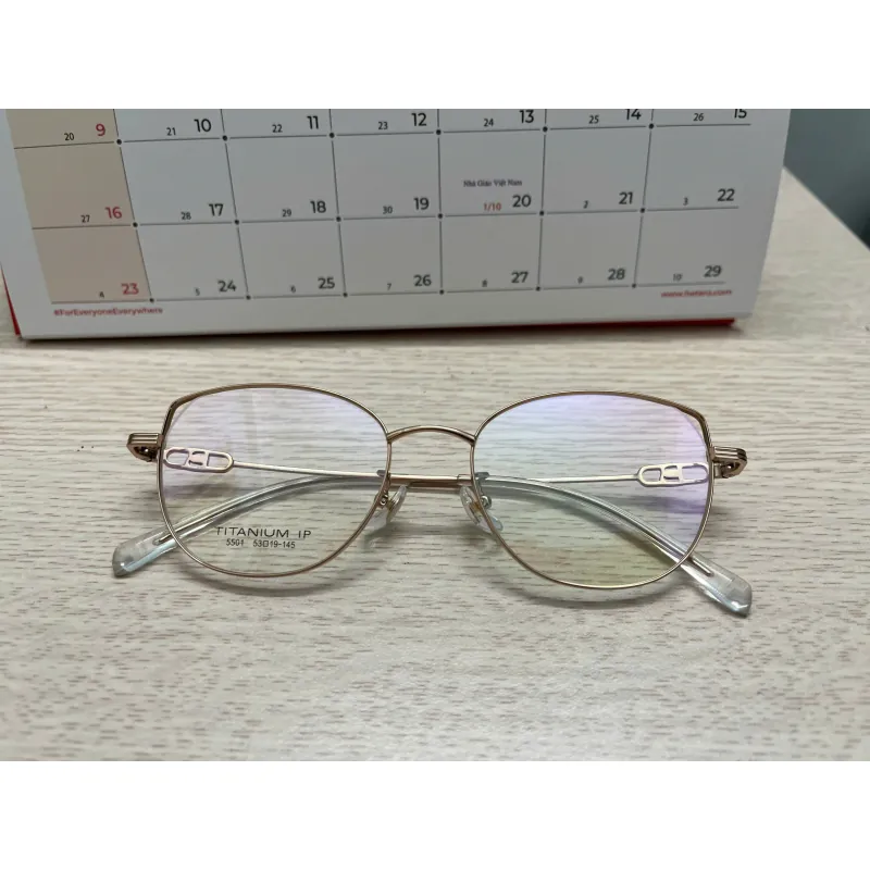 Kính mắt LilyEyewear chất liệu Titan màu hồng 578711
