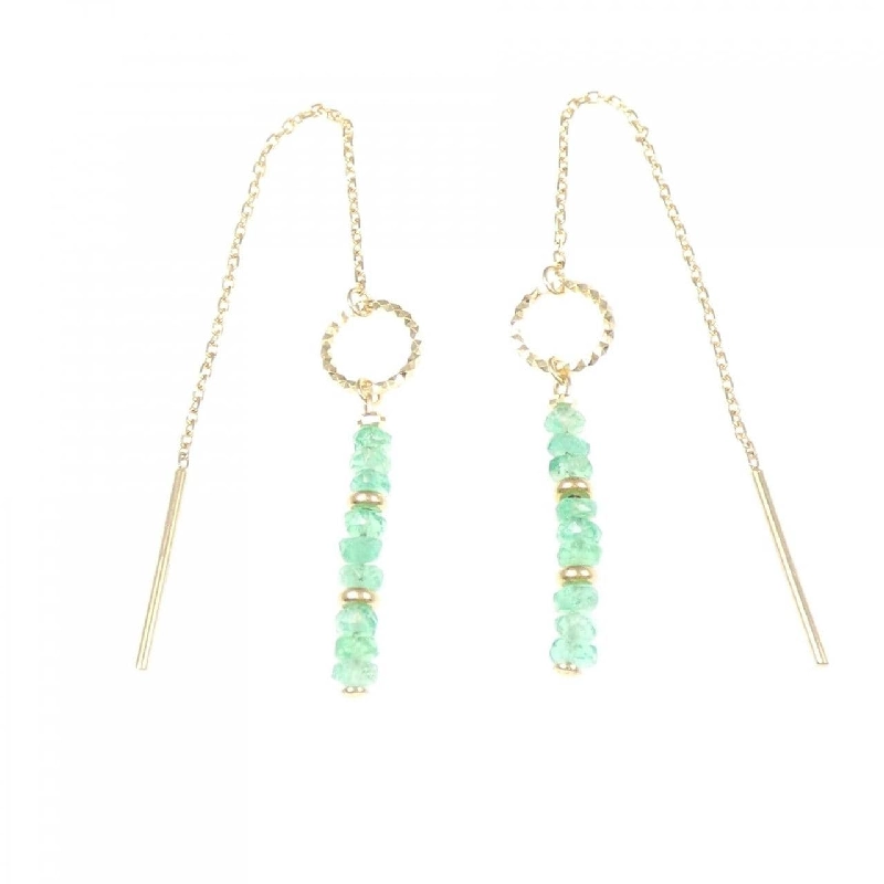 K18YG Bông tai Ngọc lục bảo 1.00CT - Hàng hiệu Chính hãng 867796