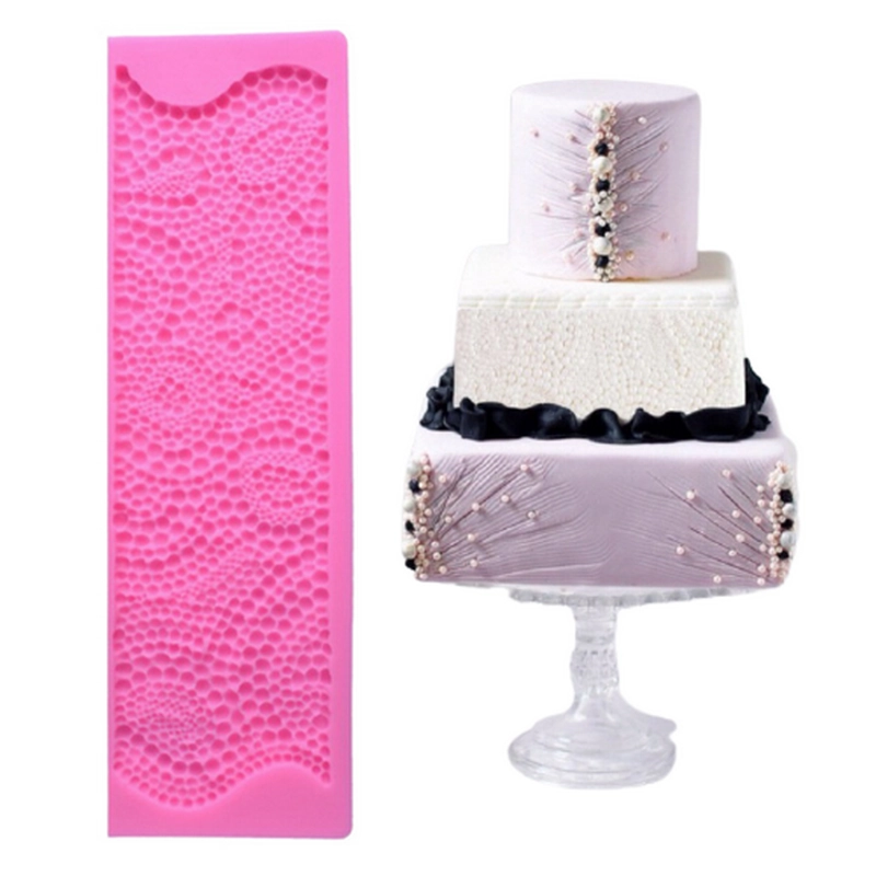 Khuôn silicon làm viền bánh, rau câu, fondant hình chuỗi ngọc - Mã số 1076 338156