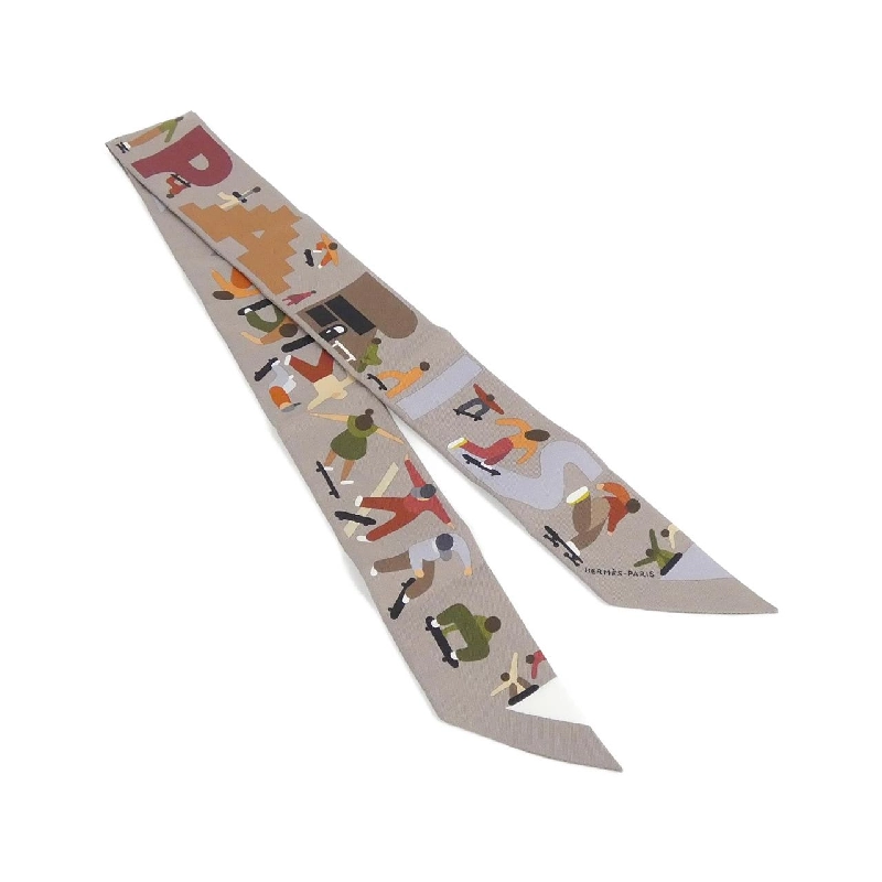 Khăn quàng cổ Hermès FIGURES LIBRES Twilly 064176S 624251