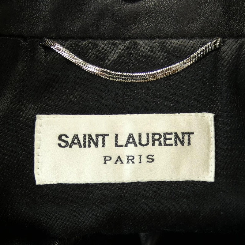 Áo khoác da biker SAINT LAURENT - Hàng hiệu Authentic 896022