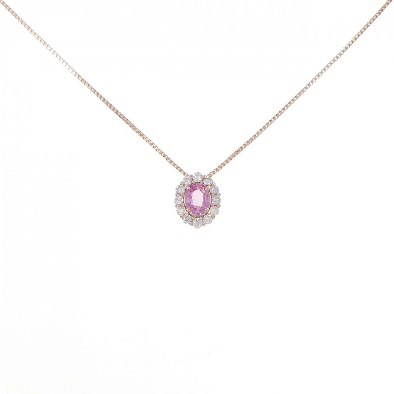 K18PG Sapphire Necklace 0.208CT - Hàng hiệu Authentic 856525