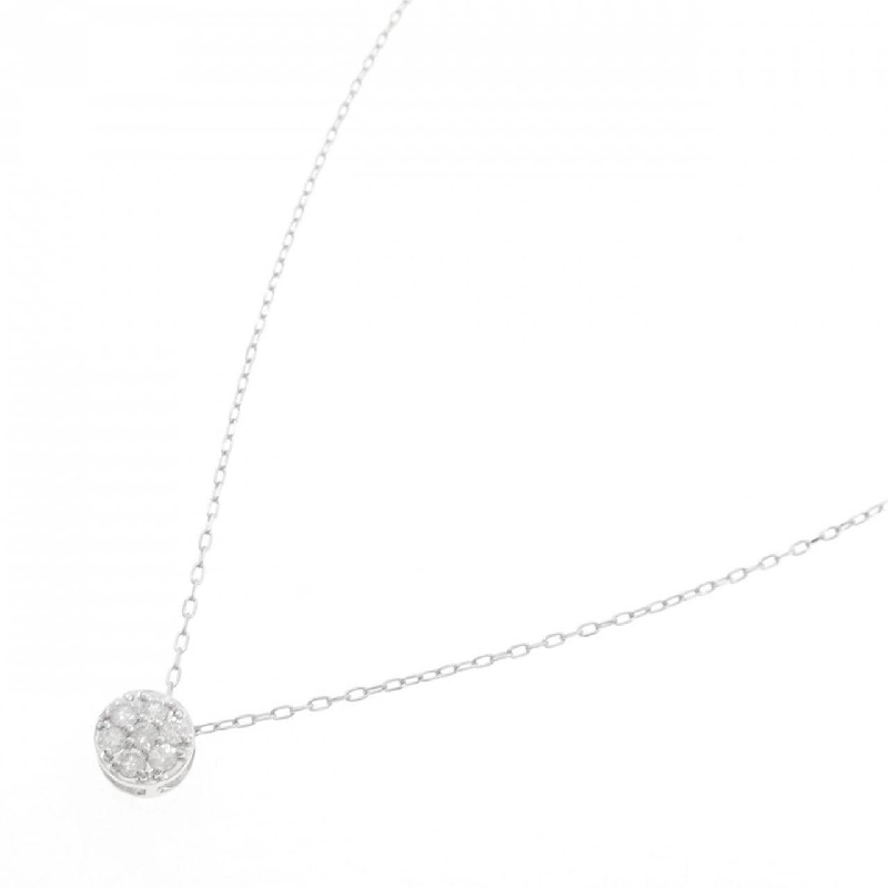 K18WG Hoa Kim Cương Dây Chuyền 0.20CT - Hàng hiệu Chính hãng 860338