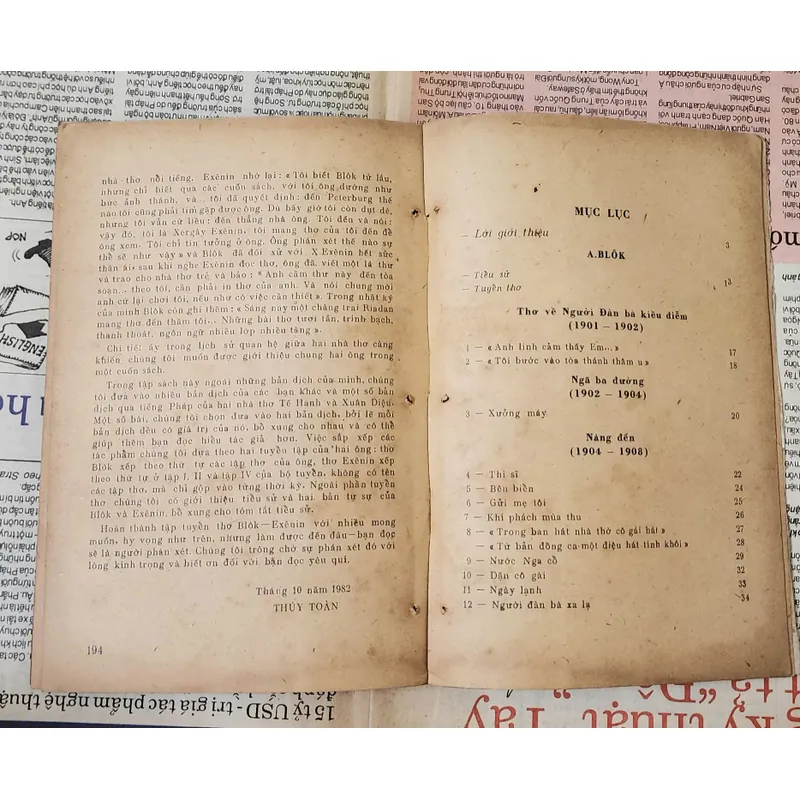 Thơ A. A. Blok và S. A. Yesenin (Nga) 727984