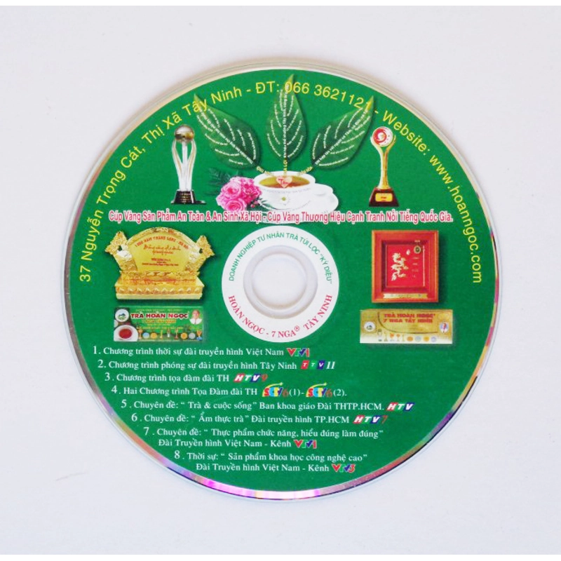 Đĩa VCD giới thiệu về Doanh nghiệp Tư nhân Trà túi lọc Hoàn Ngọc Tây Ninh xưa 71673