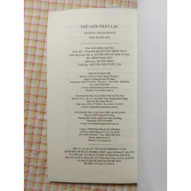 DANH TÁC RÚT GỌN - THẾ GIỚI THẤT LẠC - CONAN DOYLE 719235
