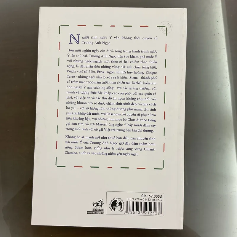 [KÝ VĂN HOÁ] Nghìn ngày nước Ý, nghìn ngày yêu - Trương Anh Ngọc 710605