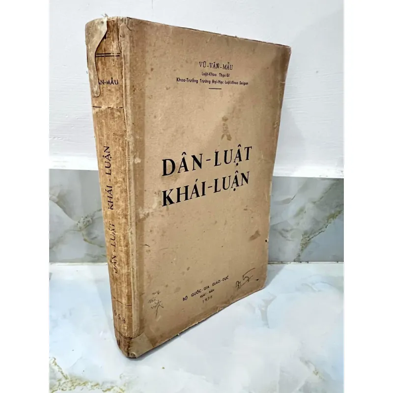 DÂN LUẬT KHÁI LUẬN - VŨ VĂN MẪU (CÓ CHỮ KÝ TÁC GIẢ) 756972