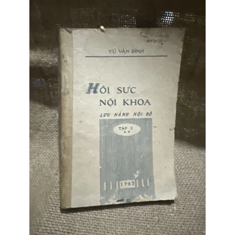 hồi Sức nội khoa - tập hai xuất bản năm 1983- 800389