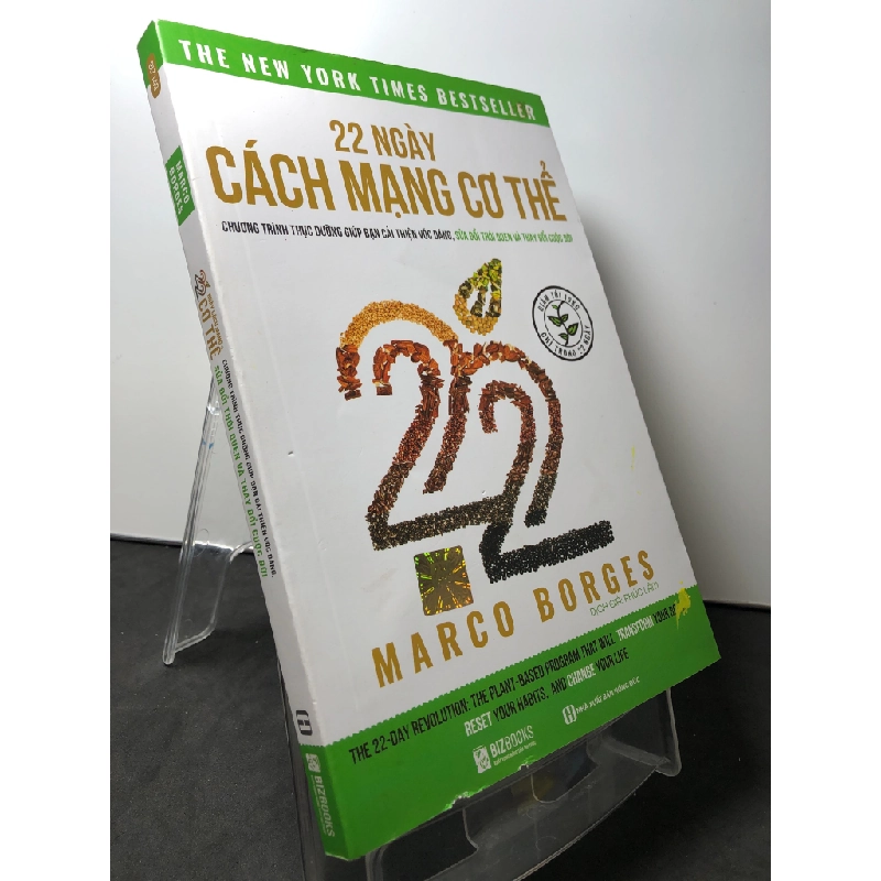 22 ngày cách mạng cơ thể chương trình thực dưỡng giúp bạn cải thiện vóc dáng , sửa đổi thói quen và thay đổi cuộc đời 2023 mới 80% bẩn nhẹ Marco Borges HPB0709 SỨC KHỎE - THỂ THAO 450875