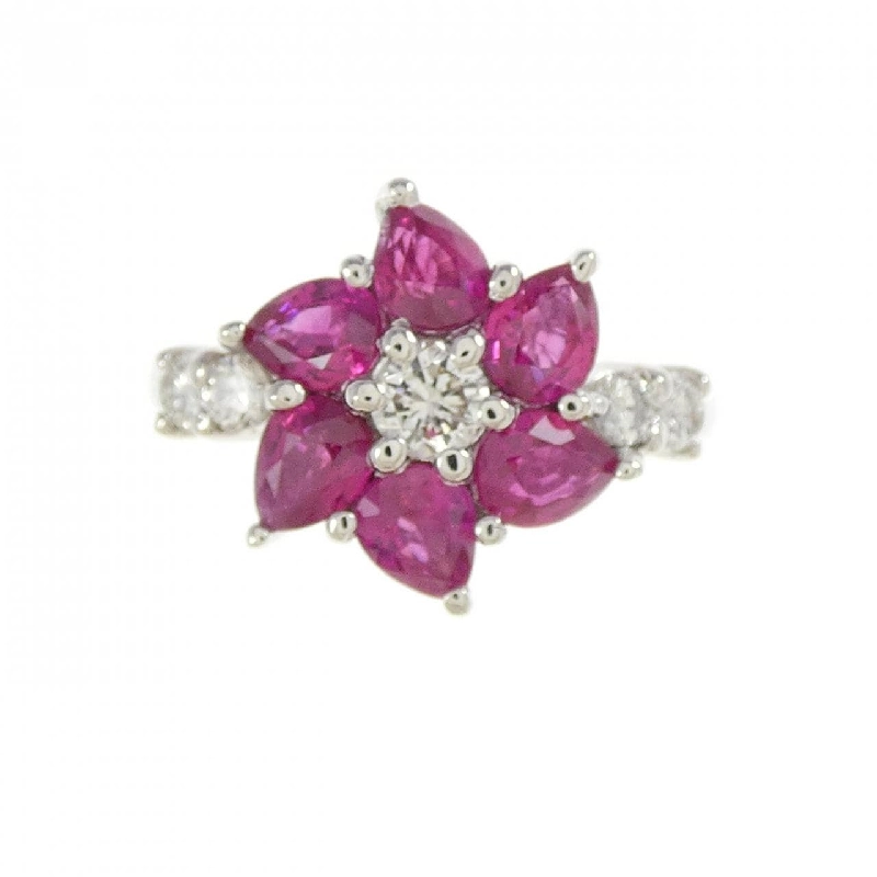 Nhẫn Ruby Hoa PT900 1.95CT 668378