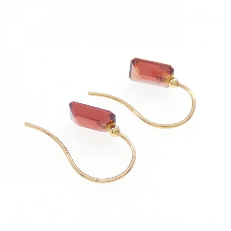 K18YG Garnet Bông tai - Hàng hiệu Chính hãng 864704