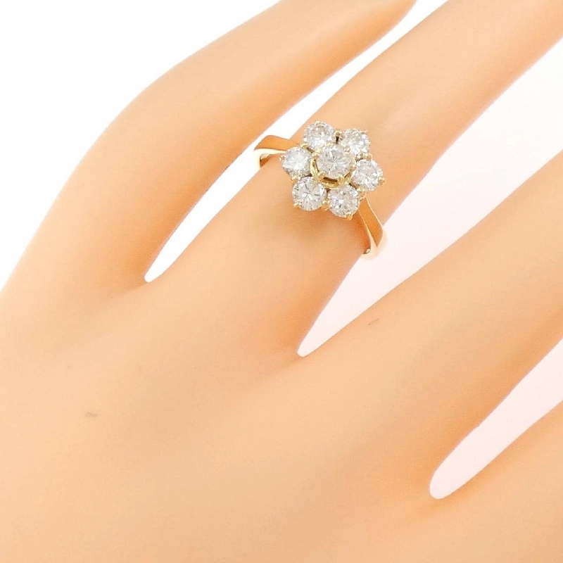 Nhẫn kim cương hoa K18YG 1.02CT - Hàng hiệu Authentic 853151