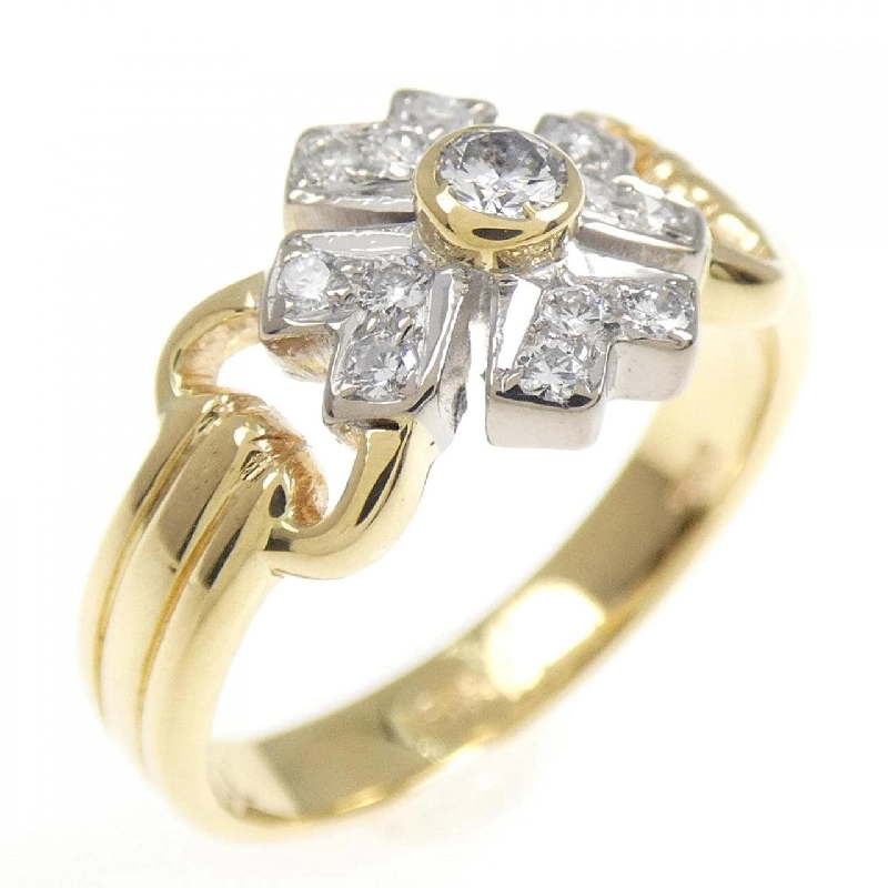 Nhẫn kim cương 750YG/750WG 672707