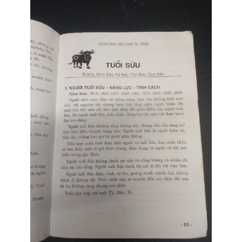 Tính cách con người qua 12 con giáp - canh tý 2020 năm 2019 mới 70% ố nhẹ tróc gáy HCM2602 phong thủy 74629