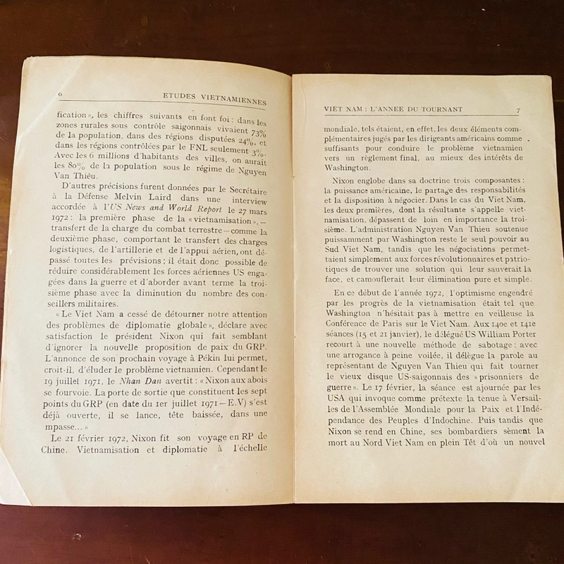 Etudes Vietnamiennes: INDOCHINE: le tournant 1972-73 473734