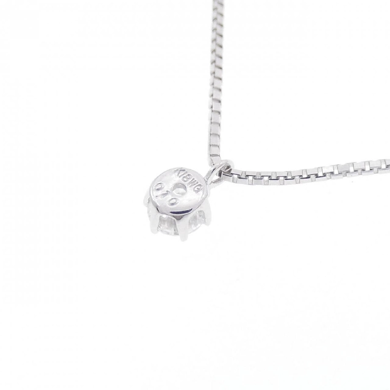 K18WG Solitaire Dây chuyền kim cương 0.10CT - Hàng hiệu Chính hãng 863244