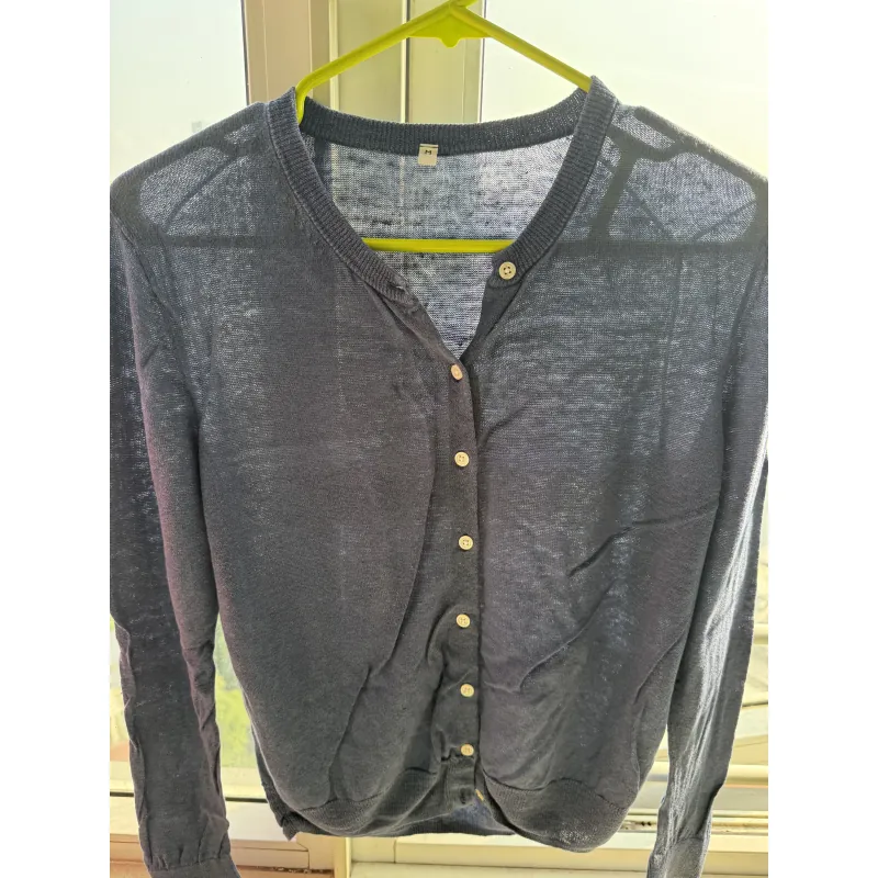 Combo 3 áo cardigan linen của MUJI 1025639