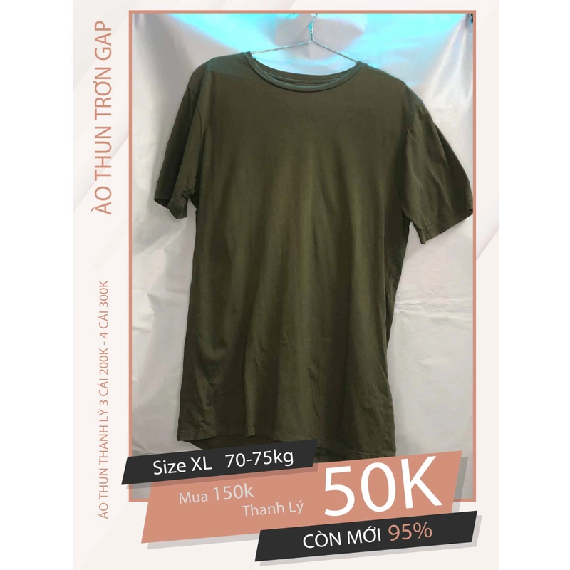 Dọn Tủ Thanh Lý Áo Thun Nam size XL 516439