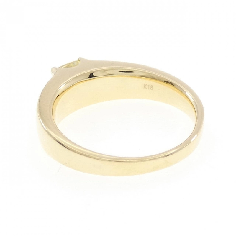 Nhẫn kim cương K18YG 1.00CT FIY SI1 cắt hình fancy - Hàng hiệu Authentic 879376