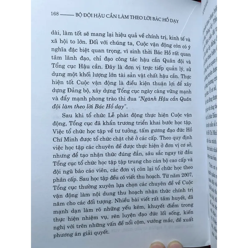 SÁCH BỘ ĐỘI HẬU CẦN LÀM THEO LỜI BÁC HỒ DẠY 703848