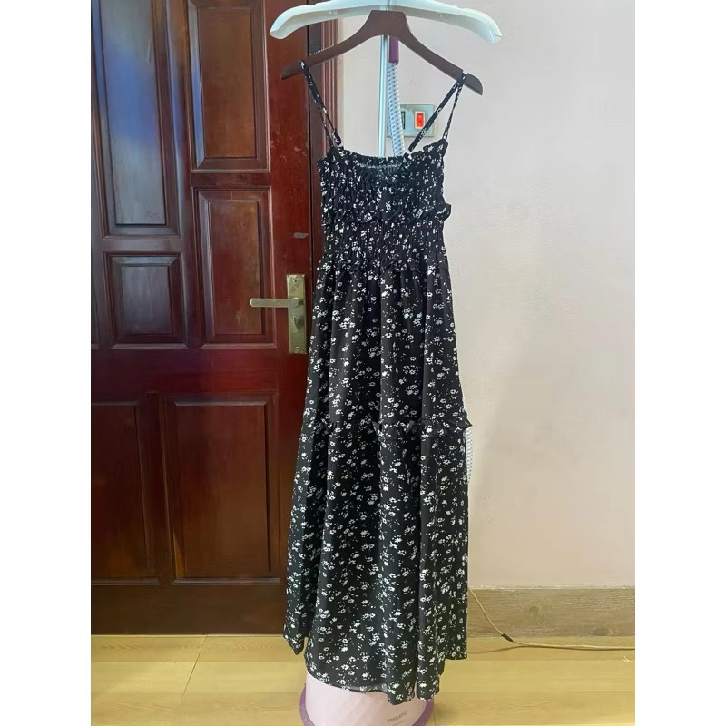 V113. Đầm 2 dây hoa nhí size M 386678