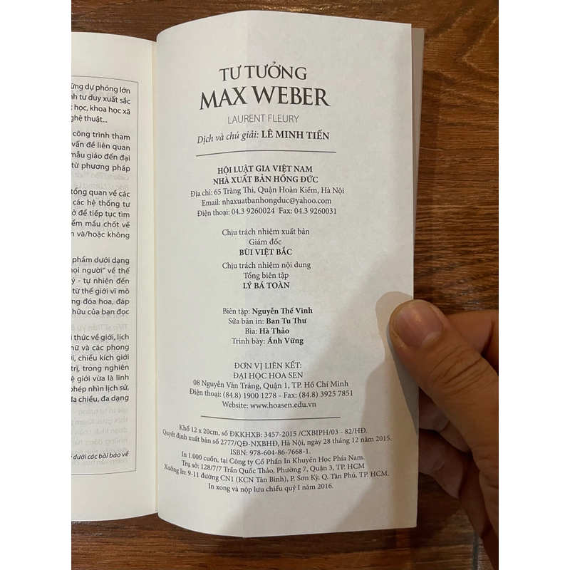 Tư tưởng Max Weber - Laurent Fleury (9) 450724