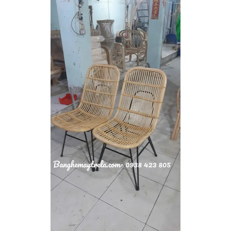 Ghế chân sắt mây 752676