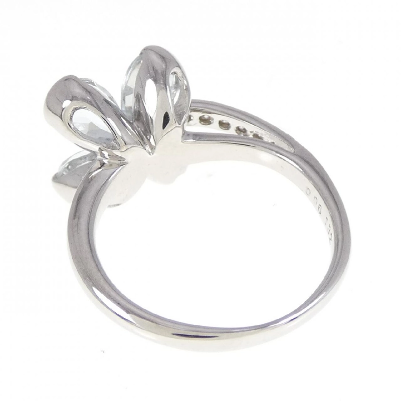 Nhẫn Aquamarine K18WG Hoa 1.32CT 671083