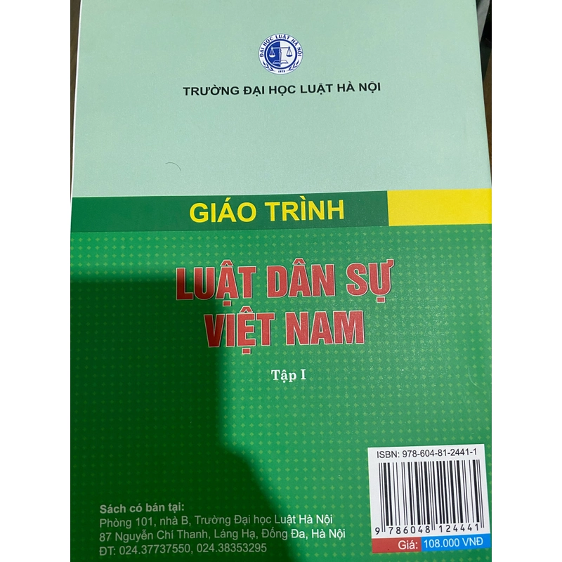 Giáo trình luật dân sự việt nam (tập 1 ) 363000