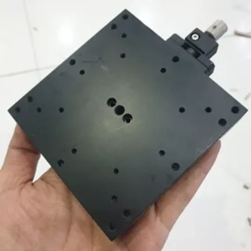 [100x100] tinh chỉnh trượt mang cá 1 trục 100x100 mm hành trình 35mm nhôm hàn gọt cell 674289