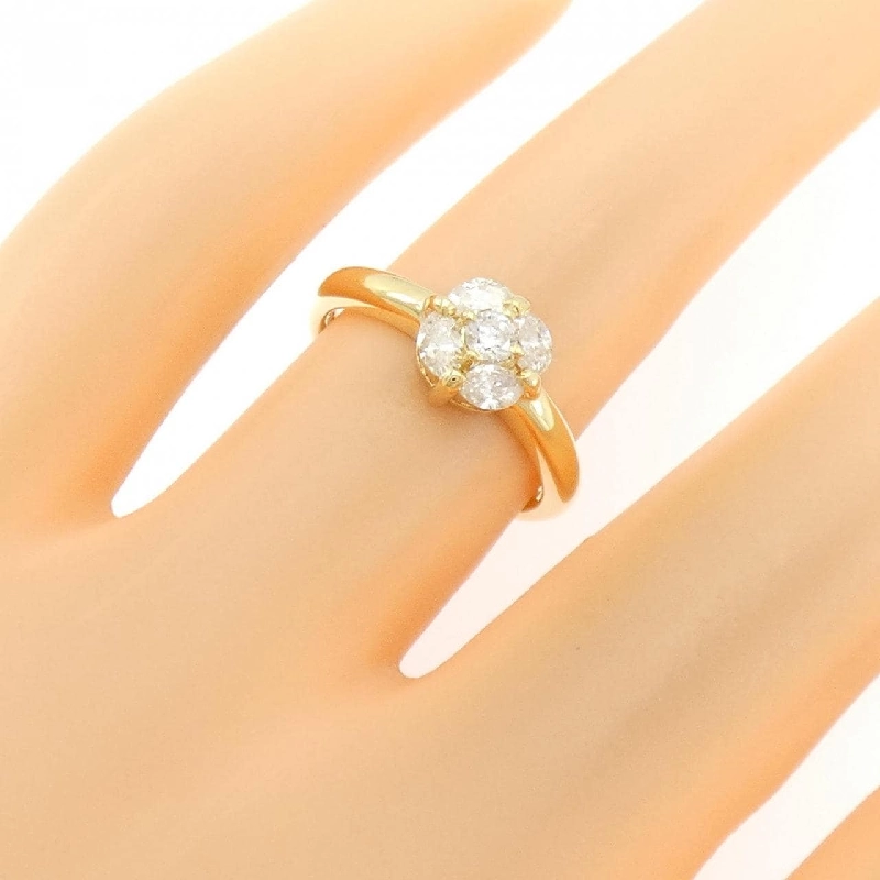 Nhẫn kim cương K18YG 0.41CT 671173