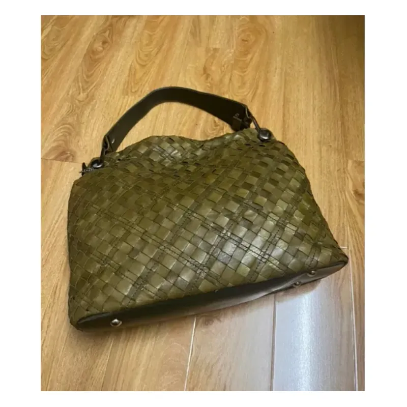 Túi nữ sz 31*26*10 da thật đan 2hand 928845