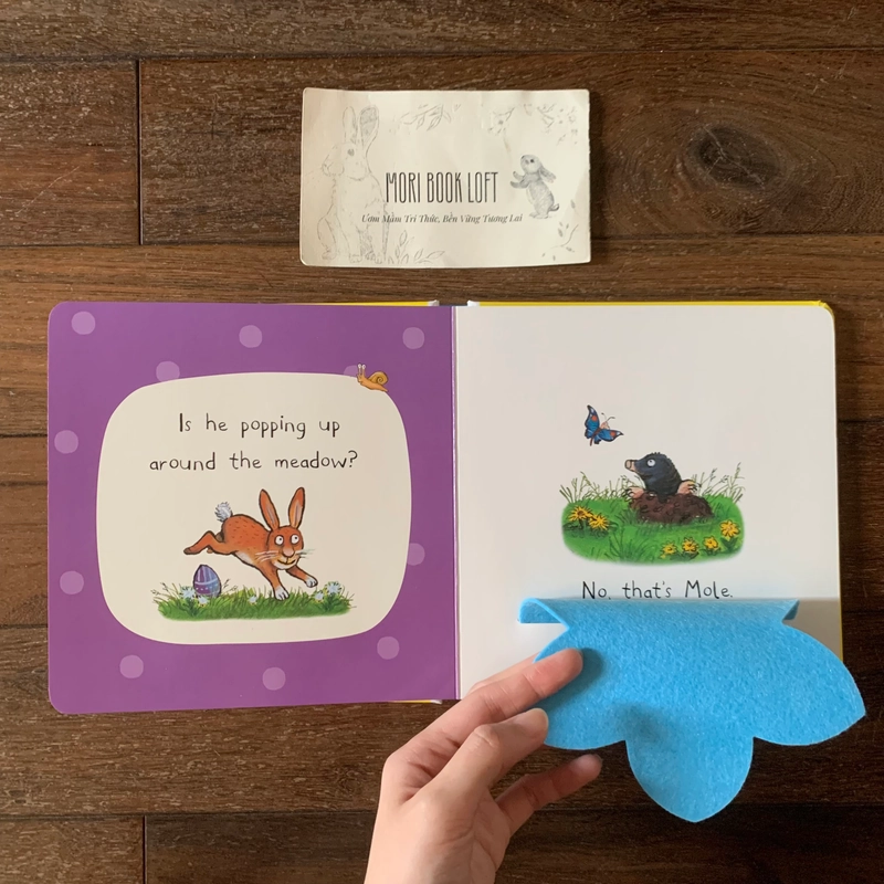 Sách ngoại văn Can You Find The Easter Bunny? – Sách lật mở miếng vải, Used, Board Book 540727