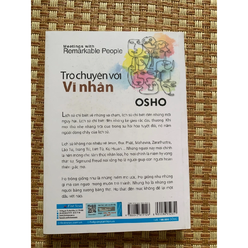 Trò chuyện với vĩ nhân -Osho ( dịch giả Lâm Đặng Cam, sách mới 95% ,năm xb2022, First news- nxb Dân Trí) STB3005, sách Kỹ Năng Sống 351681