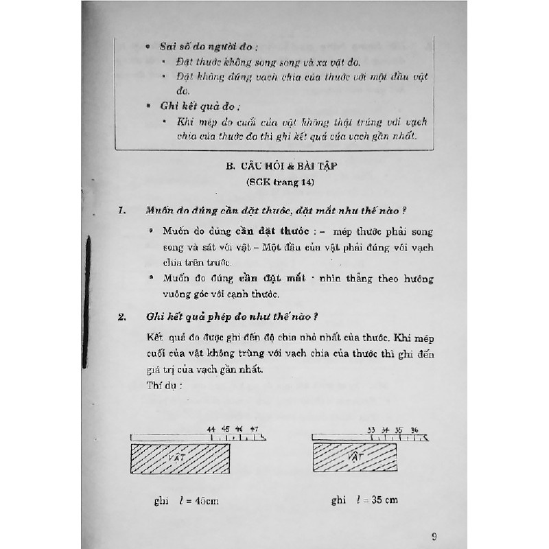 Giải Bài tập Vật lí lớp 7 xưa 13610