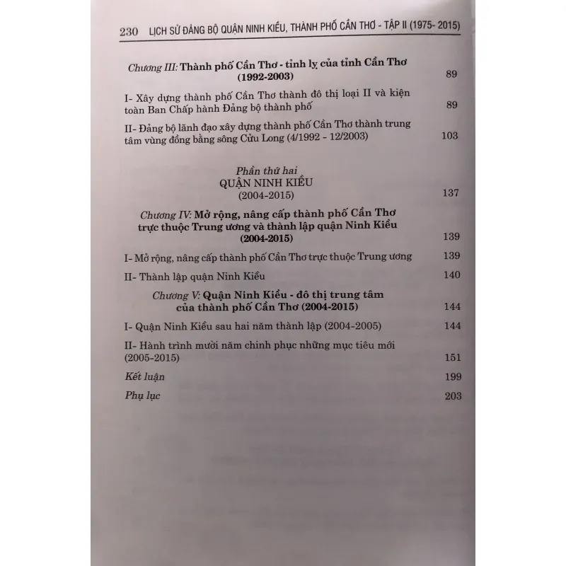 Lịch sử Đảng bộ quận Ninh Kiều Thành phố Cần Thơ tập II 745701