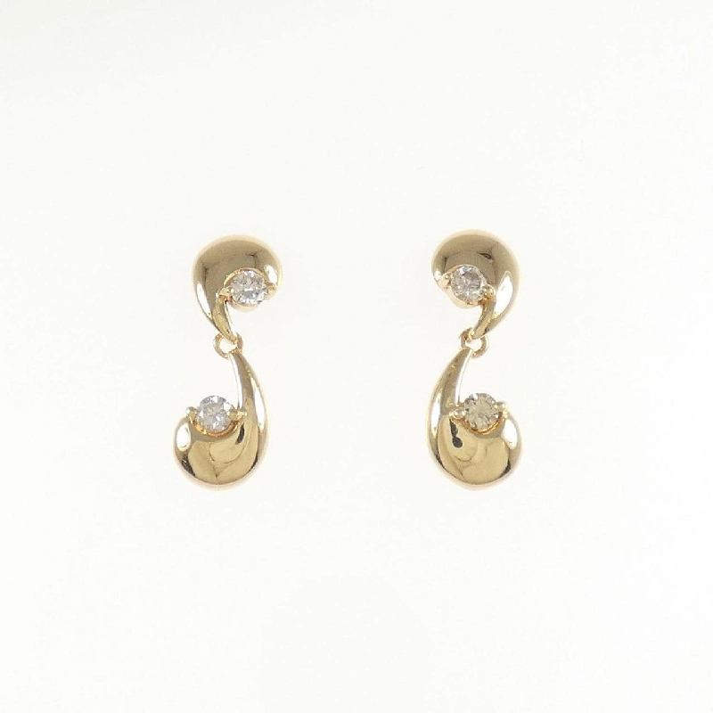 K18YG Bông tai kim cương 0.18CT - Hàng hiệu Chính hãng 865475