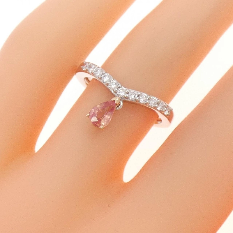 Nhẫn Sapphire PT950/K18PG 0.355CT 669216