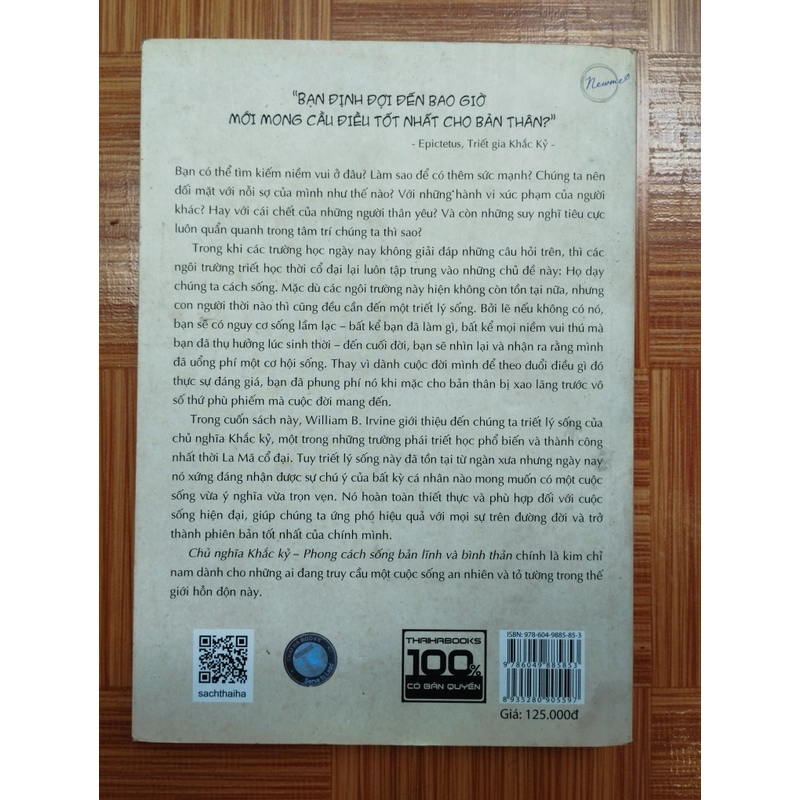 Chủ nghĩa khắc kỷ - William B.Irvine - đọc 1 lần 533532