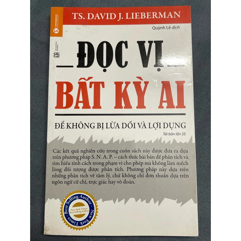 Đọc vị bất kì ai - TS. DAVID J.LIEBERMAN 359025